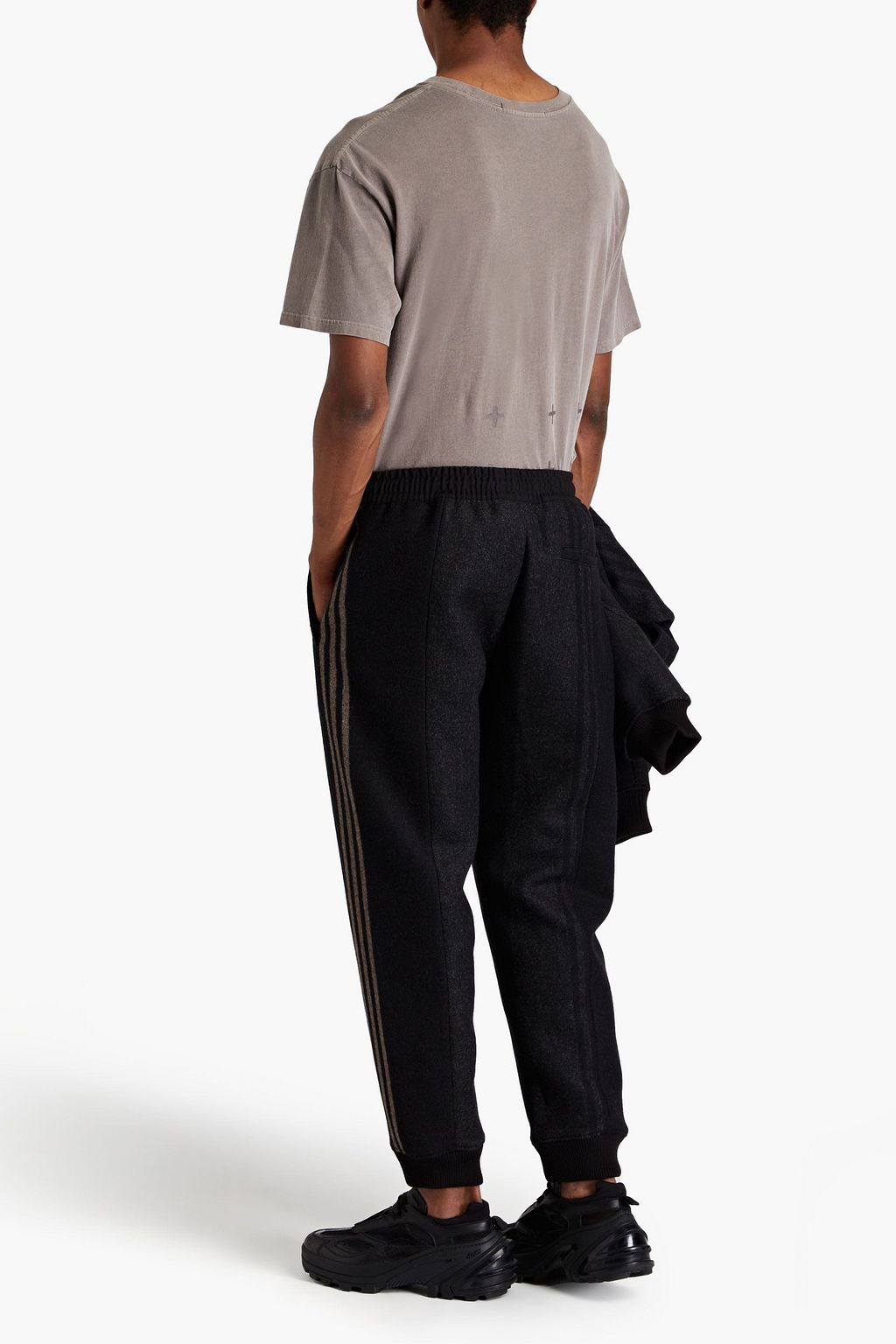 Y-3 Wool-blend felt sweatpants