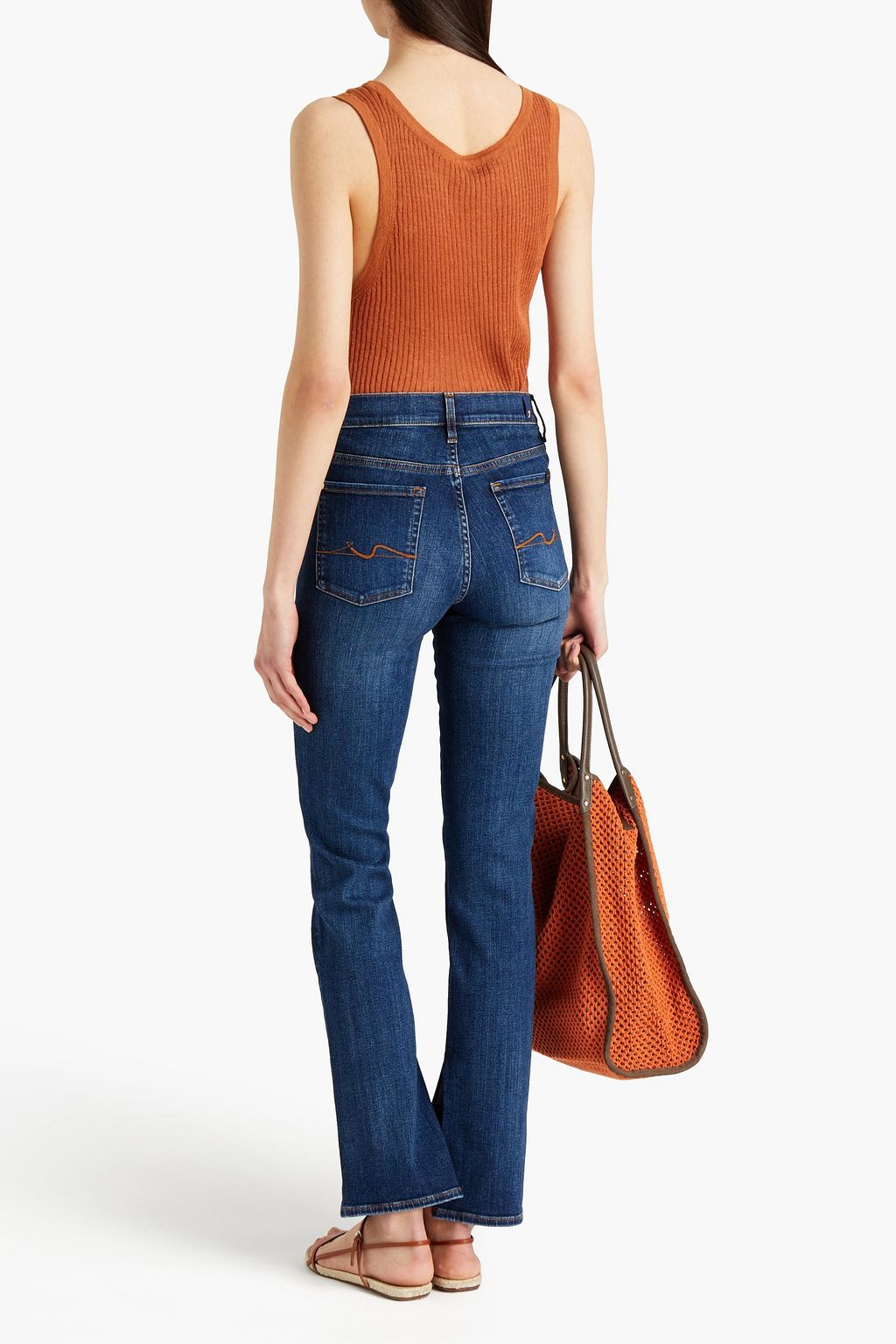 7 FOR ALL MANKIND High-rise straight-leg jeans