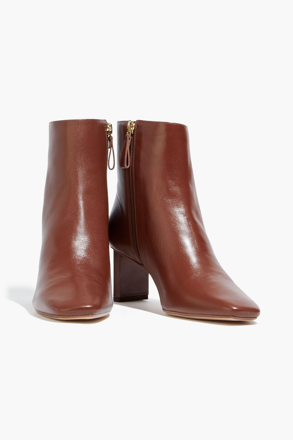 Alexandre Birman Kiss Leather Ankle Boots In Brown