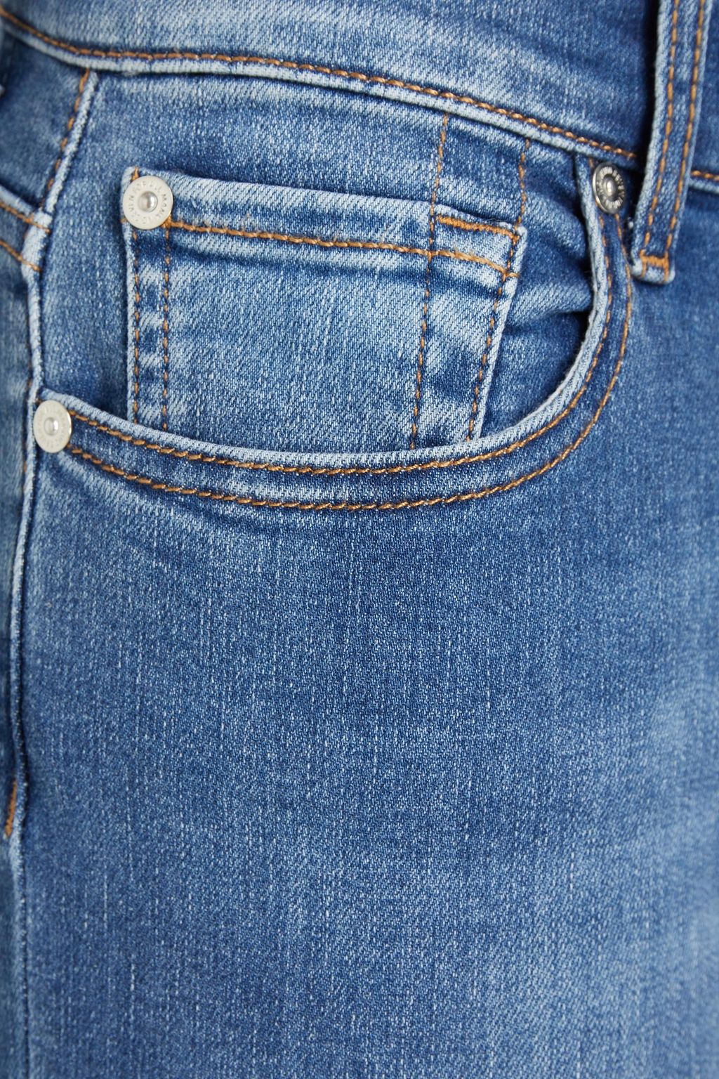 7 FOR ALL MANKIND Faded high-rise bootcut jeans