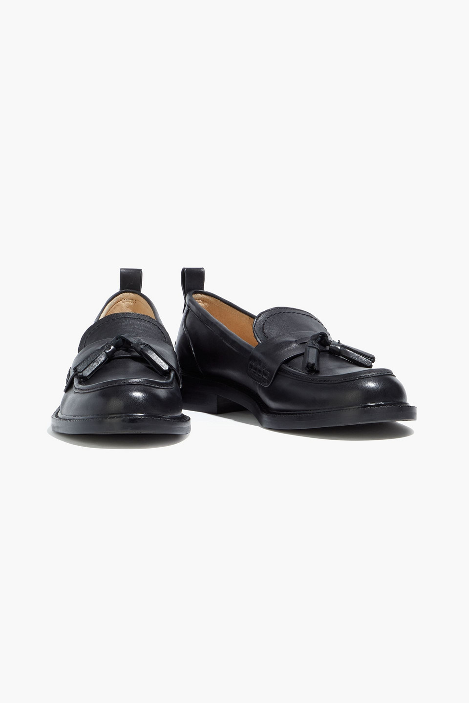 SAM EDELMAN CAYLIA TASSELED LEATHER LOAFERS,3074457345629774679