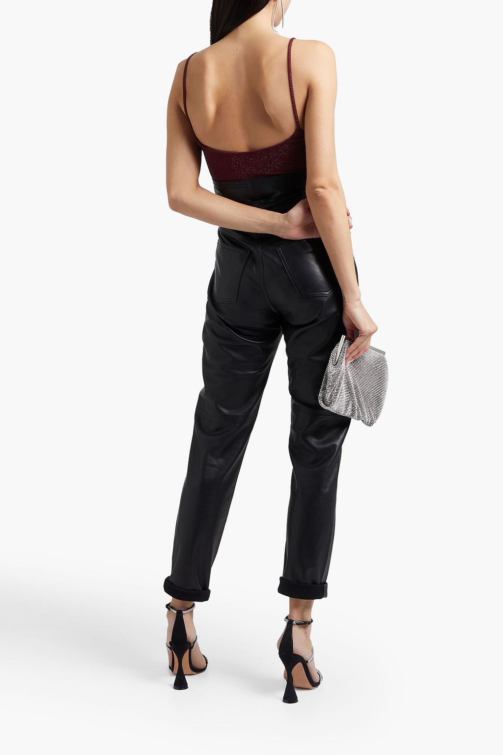 ALEXANDRE VAUTHIER Crystal-embellished stretch-jersey bodysuit