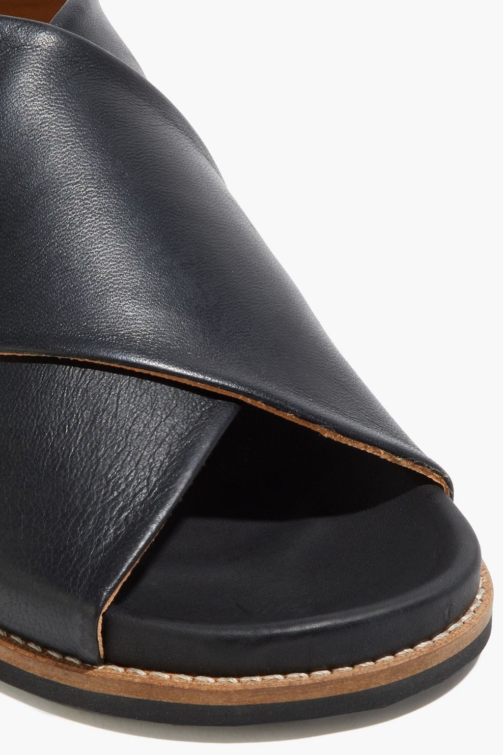 ganni leather sandals