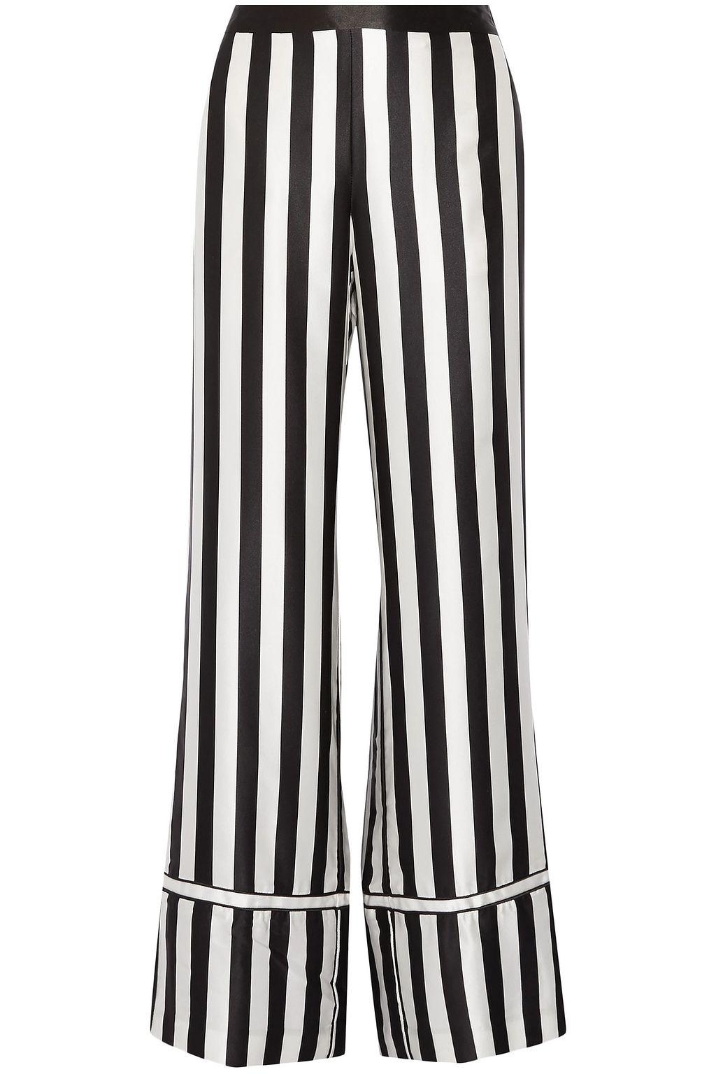 striped silk pants