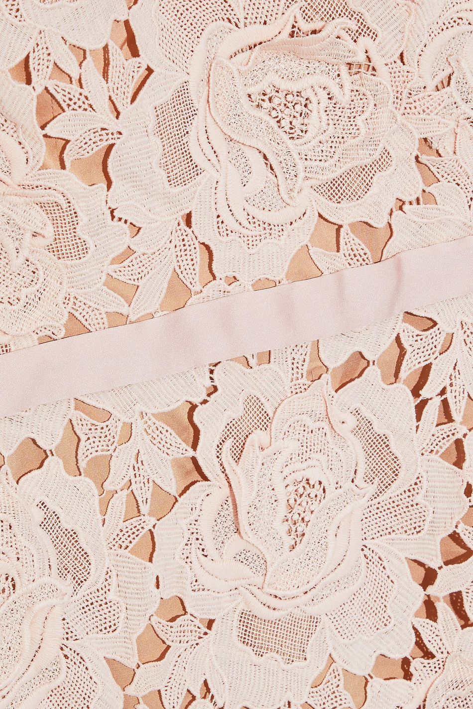 Blush Frida floral-appliquÃ©d guipure lace midi dress | Sale up to 70% off | THE OUTNET 