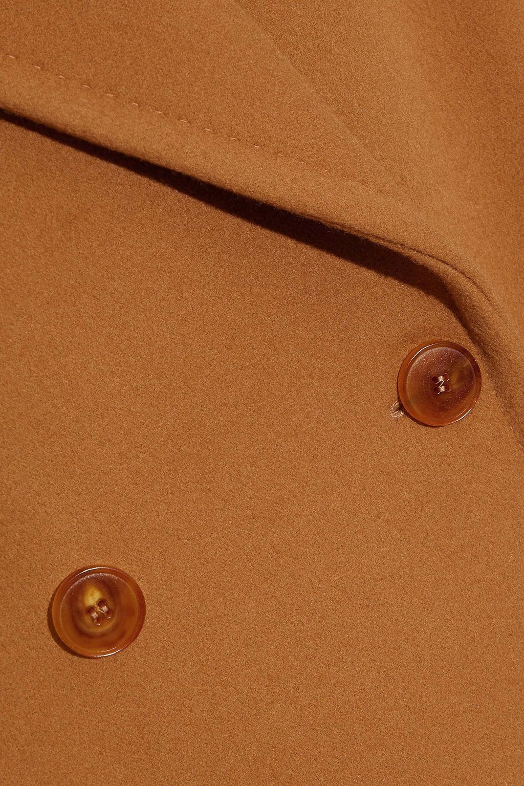 ROKSANDA Belted two-tone wool and cashmere-blend coat