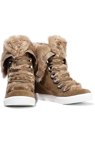 donna karan wedge sneakers
