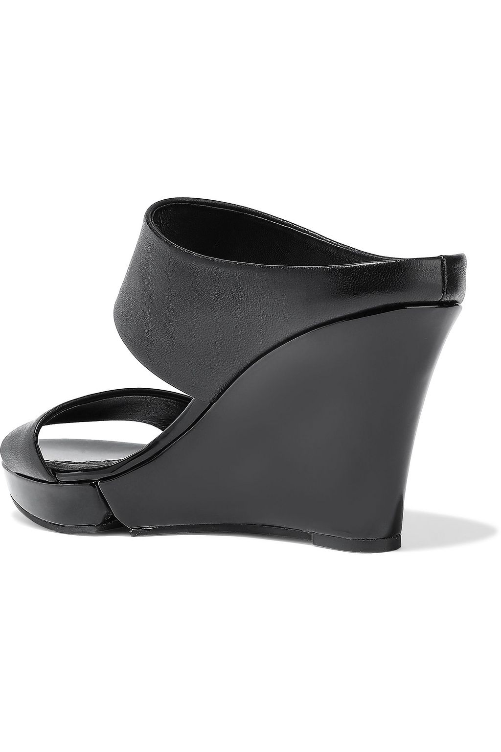 DONNA KARAN Kami leather wedge sandals