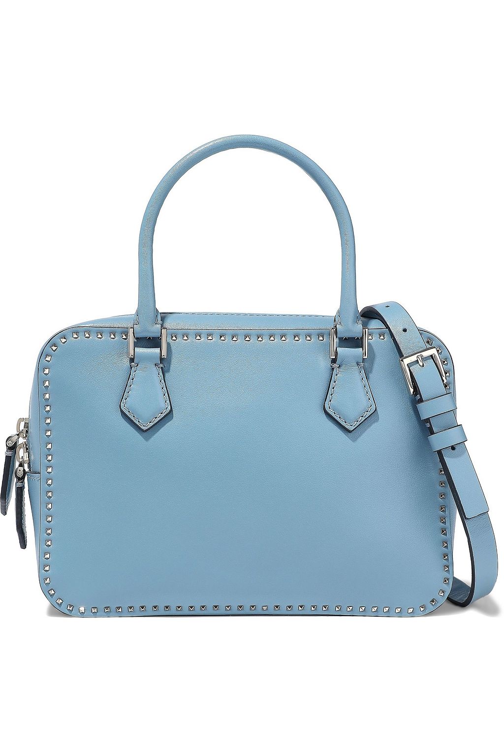 VALENTINO GARAVANI Stud Stitching leather shoulder bag