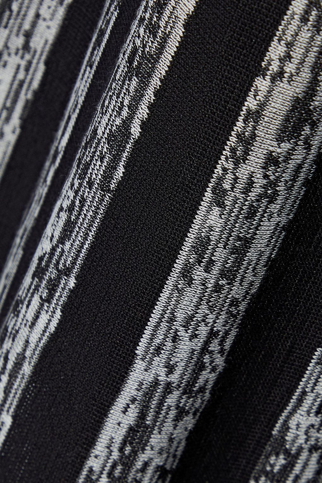 SONIA RYKIEL Striped silk and cotton-blend maxi skirt