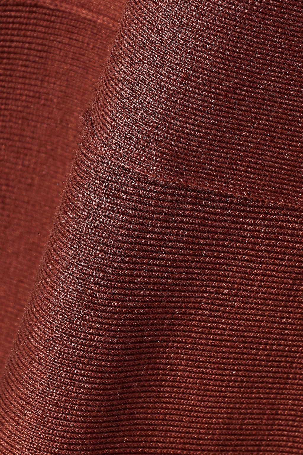 AGNONA Silk crepe de chine and knitted midi dress