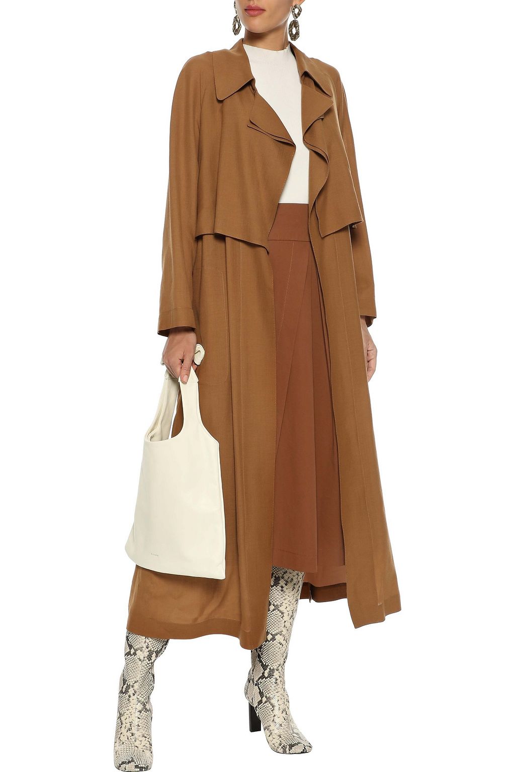 AGNONA Wool and cashmere-blend trench coat