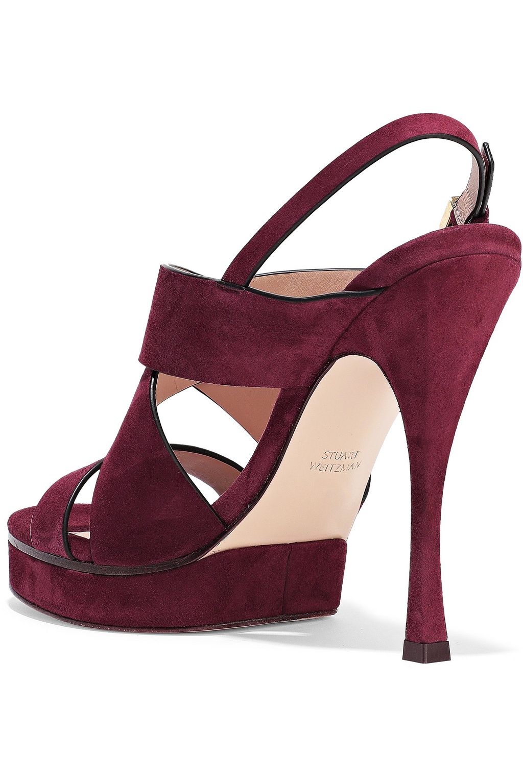 STUART WEITZMAN Suede platform sandals