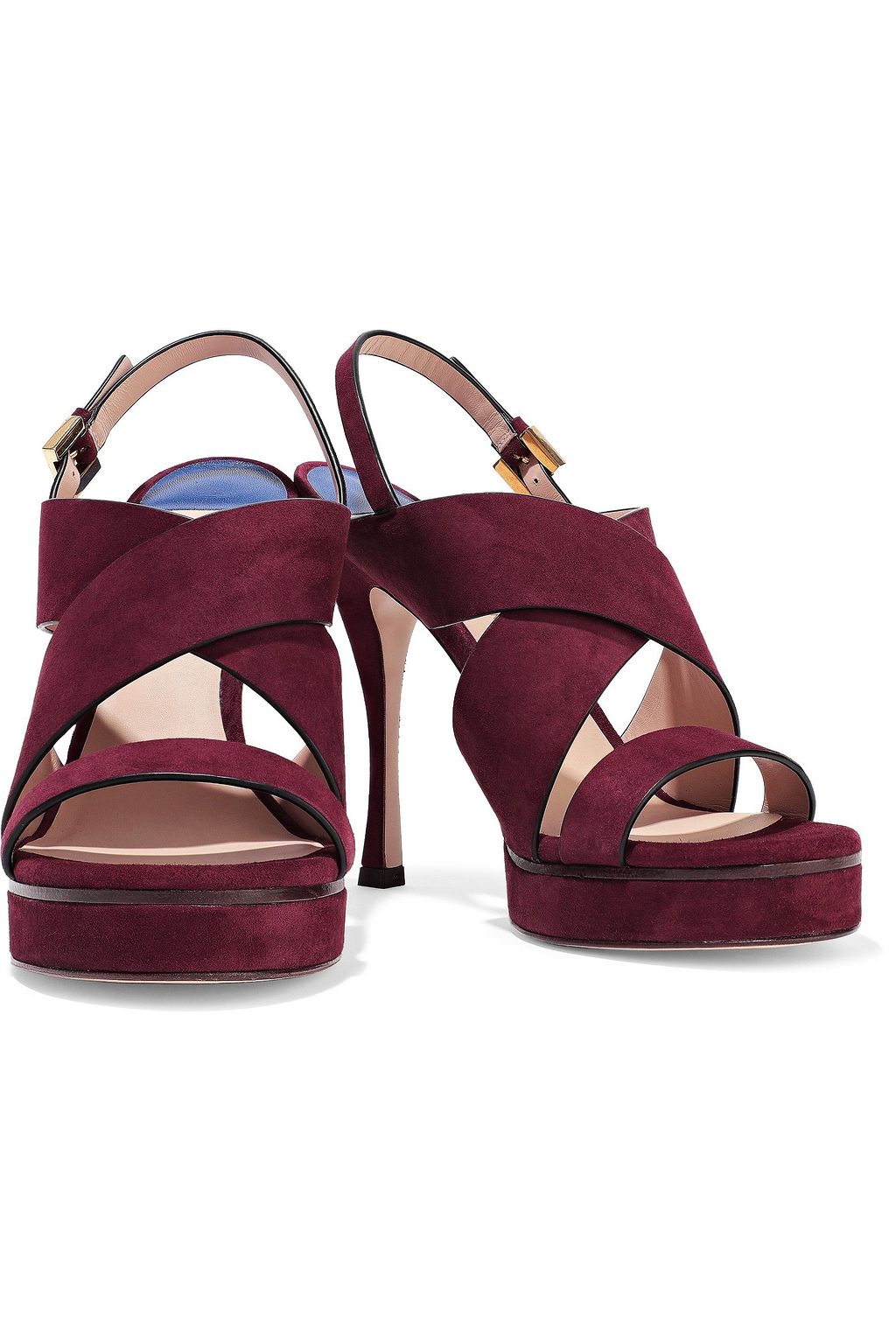 STUART WEITZMAN Suede platform sandals