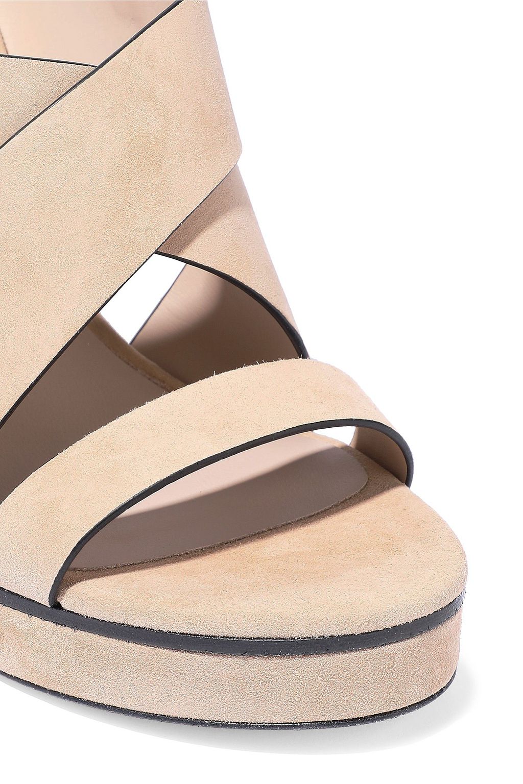 STUART WEITZMAN Suede platform sandals | THE OUTNET