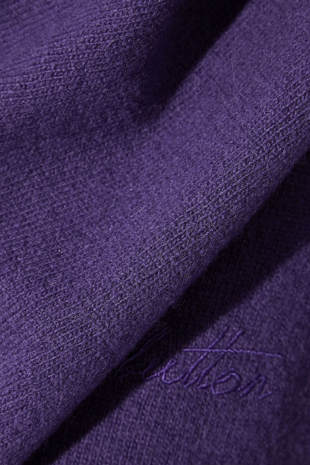 PUSHBUTTON Draped wool and cashmere-blend sweater