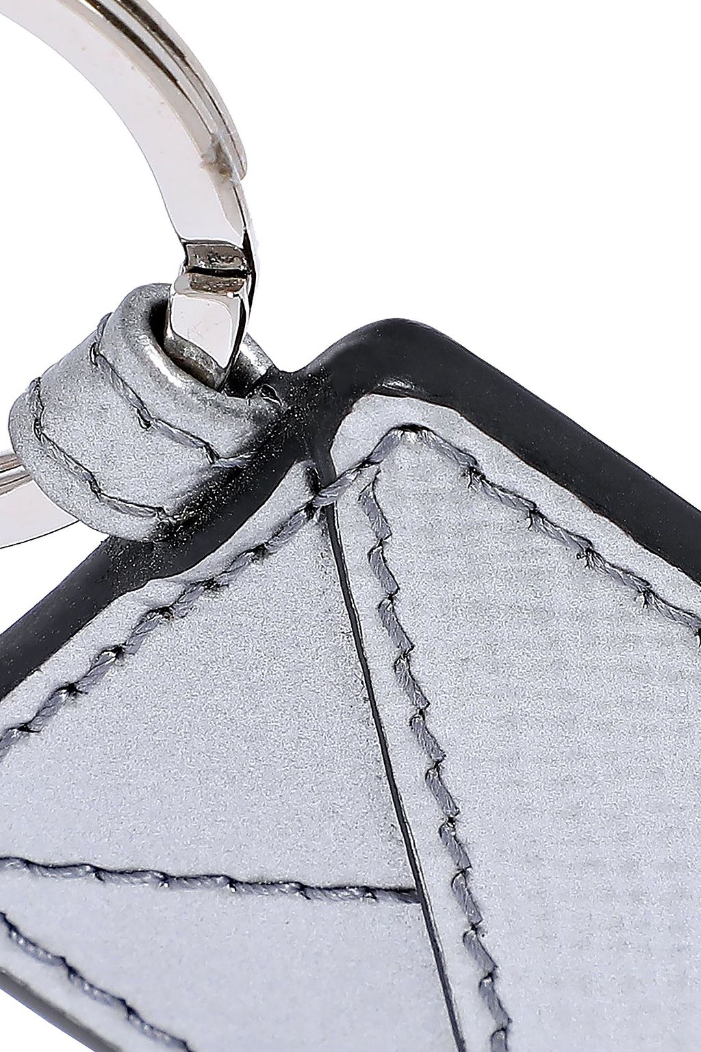 SMYTHSON Panama Schlüsselanhänger aus Metallic-Leder