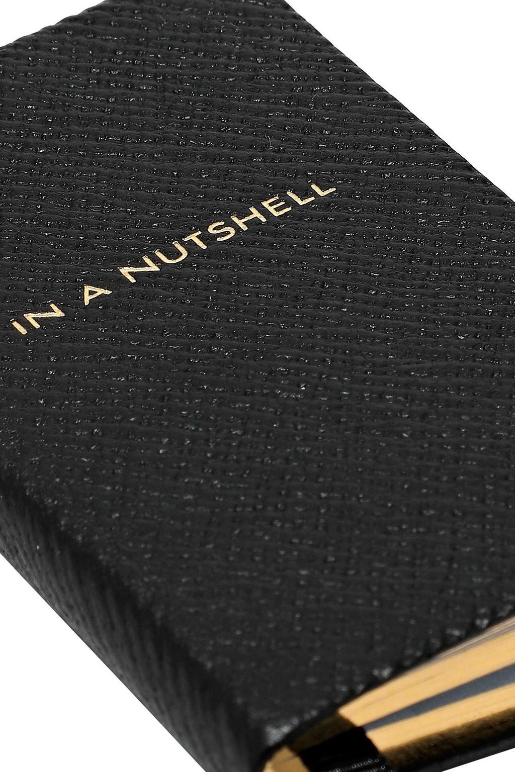 SMYTHSON In a Nutshell Wee printed textured-leather notebook