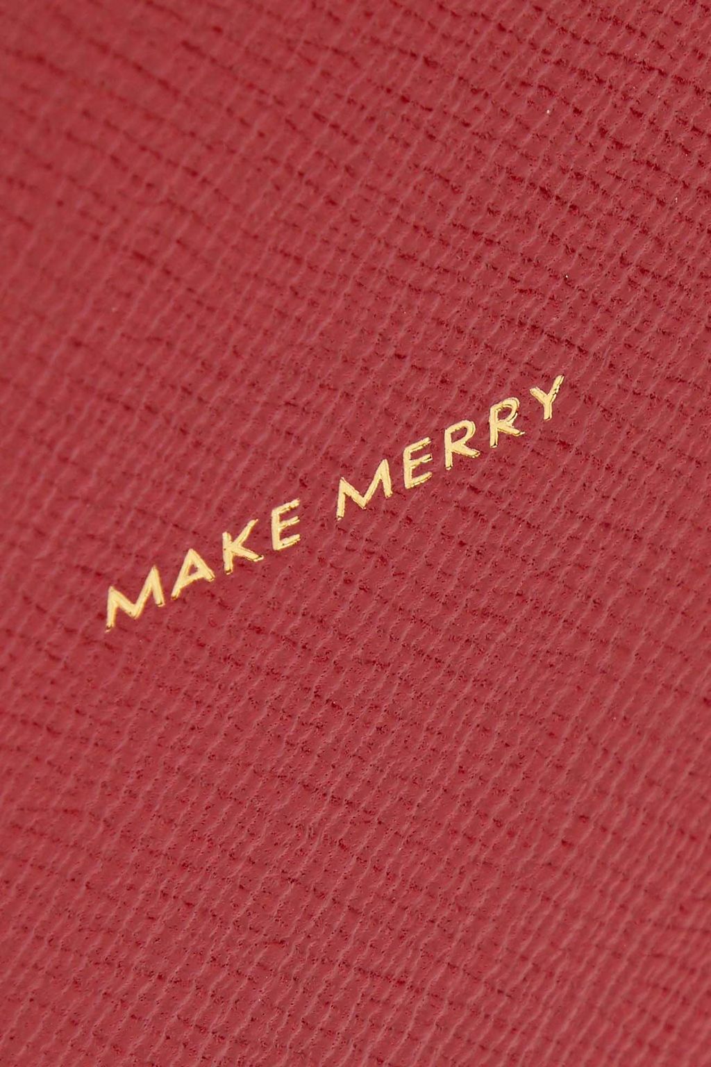 SMYTHSON Make Merry Panama textured-leather notebook