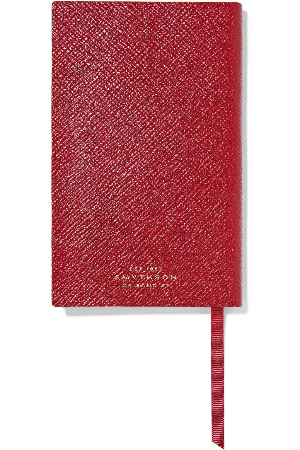 SMYTHSON Make Merry Panama textured-leather notebook