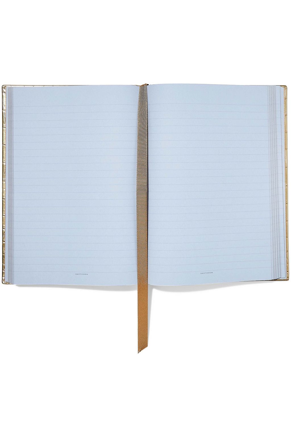 SMYTHSON Soho Notizbuch aus Metallic-Leder mit Krokodileffekt