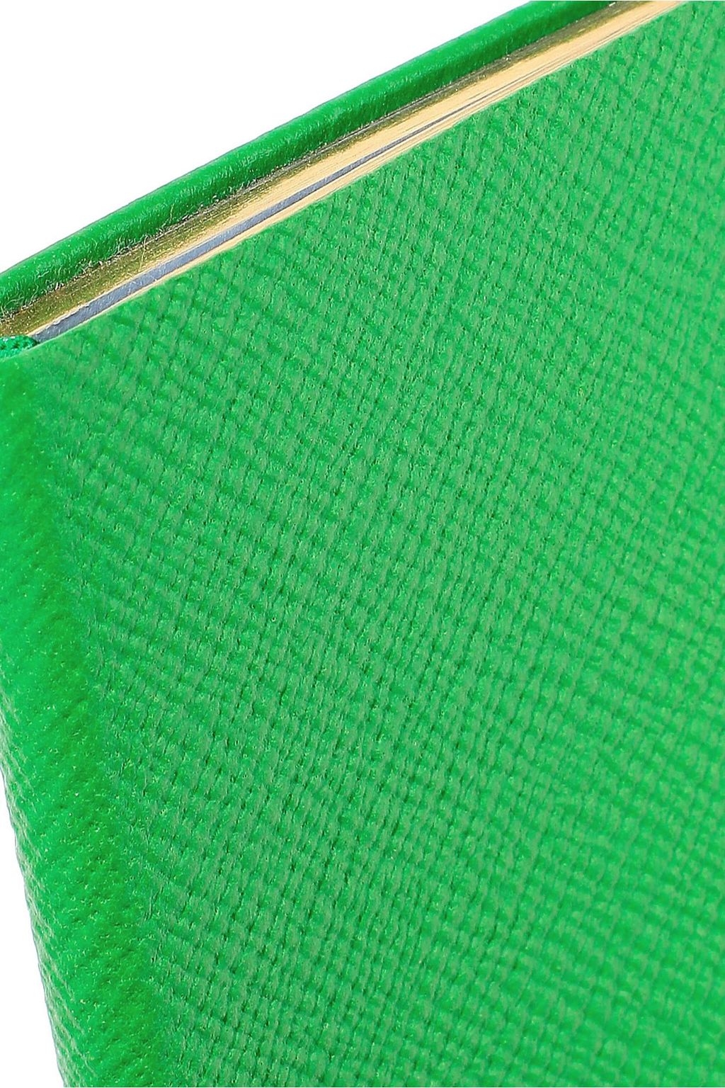 SMYTHSON Wafer neon textured-leather notebook