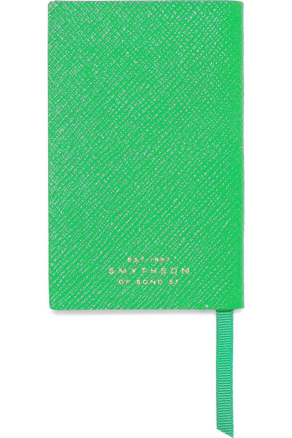SMYTHSON Wafer neon textured-leather notebook