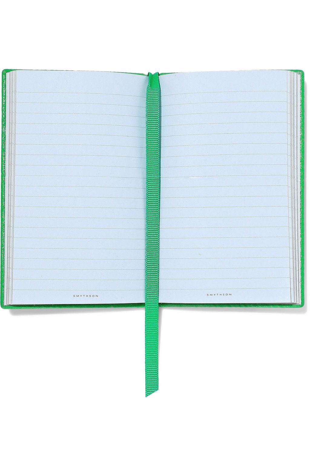 SMYTHSON Wafer neon textured-leather notebook