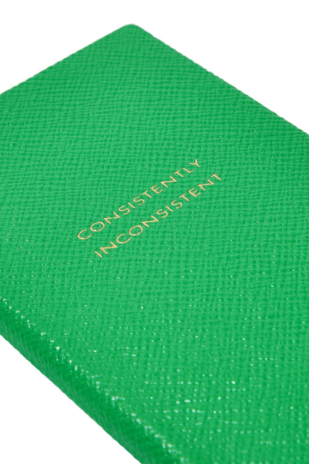 SMYTHSON Panama Consistently Inconsistent textured-leather notebook
