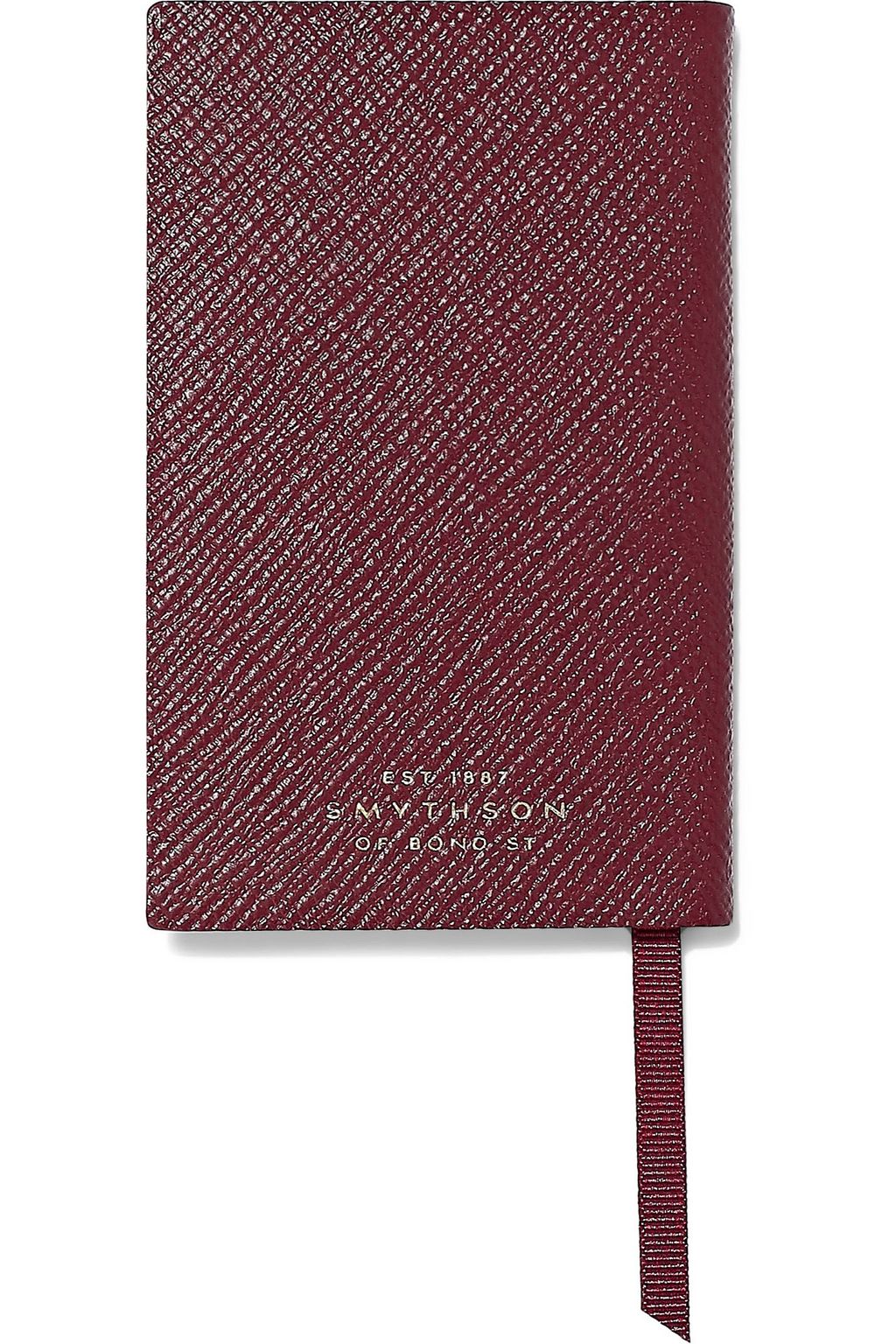 SMYTHSON Wafer #Winning textured-leather notebook