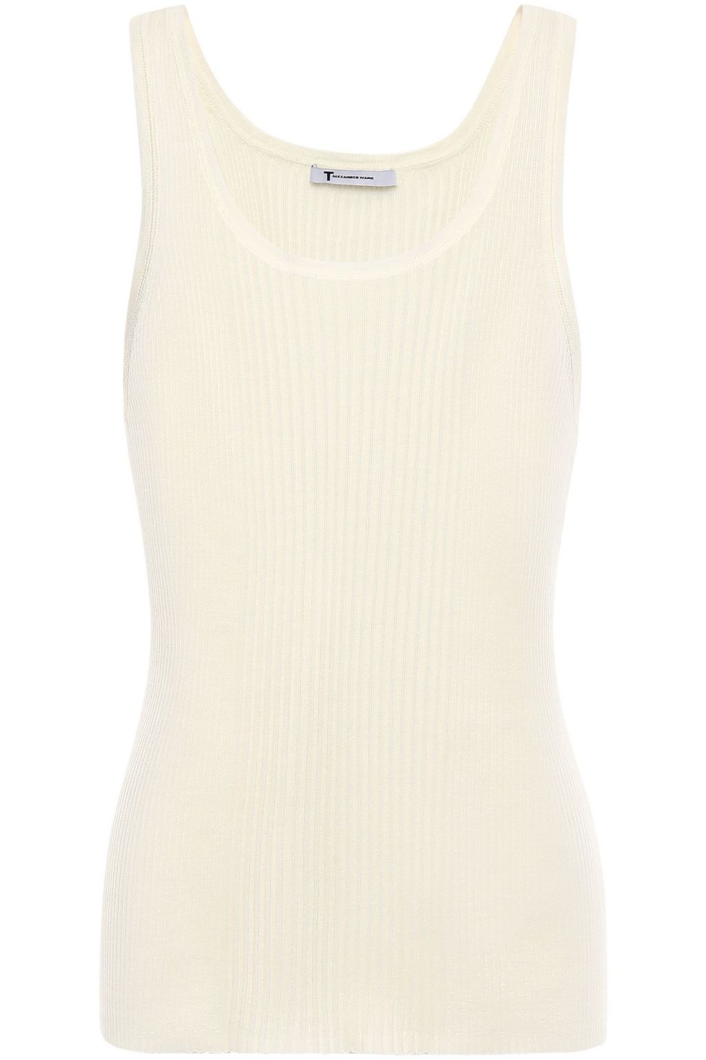 Ivory Ribbed Merino Wool Blend Tank Sale Up To 70 Off The Outnet Alexanderwang T The Outnet