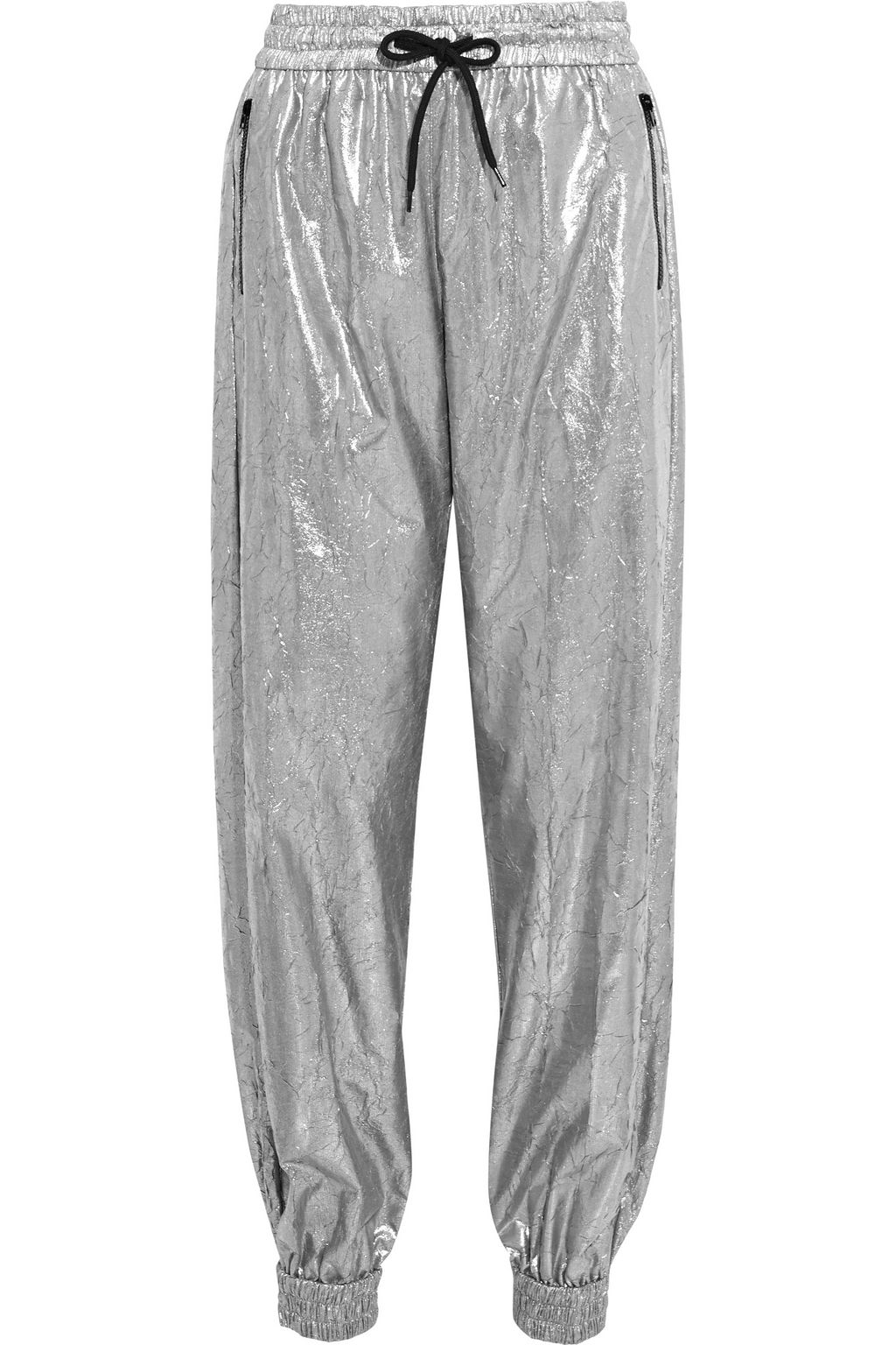 silver track pants