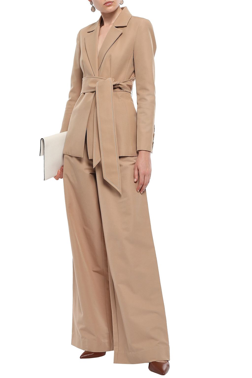 RACHEL GILBERT Cher cotton and silk-blend faille blazer