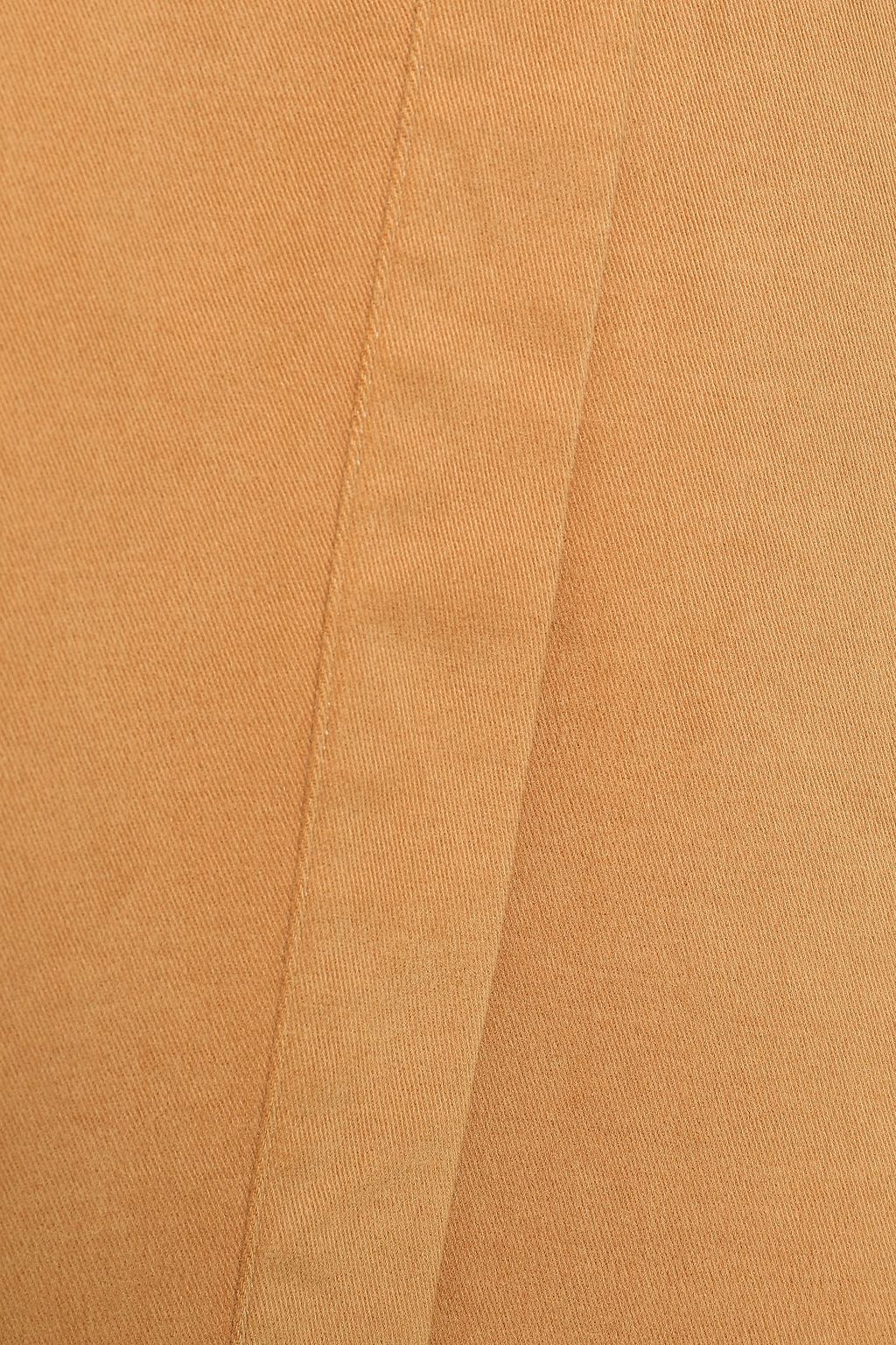 ACNE STUDIOS Washed cotton-blend twill midi wrap skirt