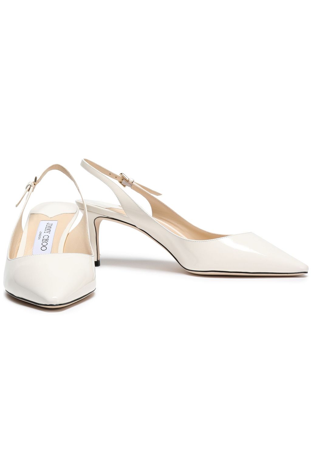 JIMMY CHOO Erin 60 patent-leather slingback pumps