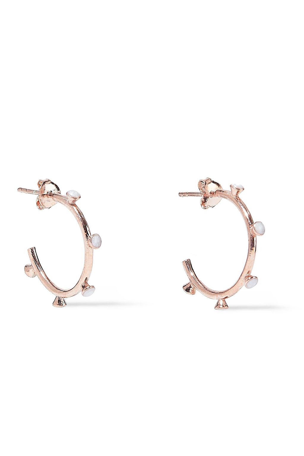 rose gold hoop earrings sale