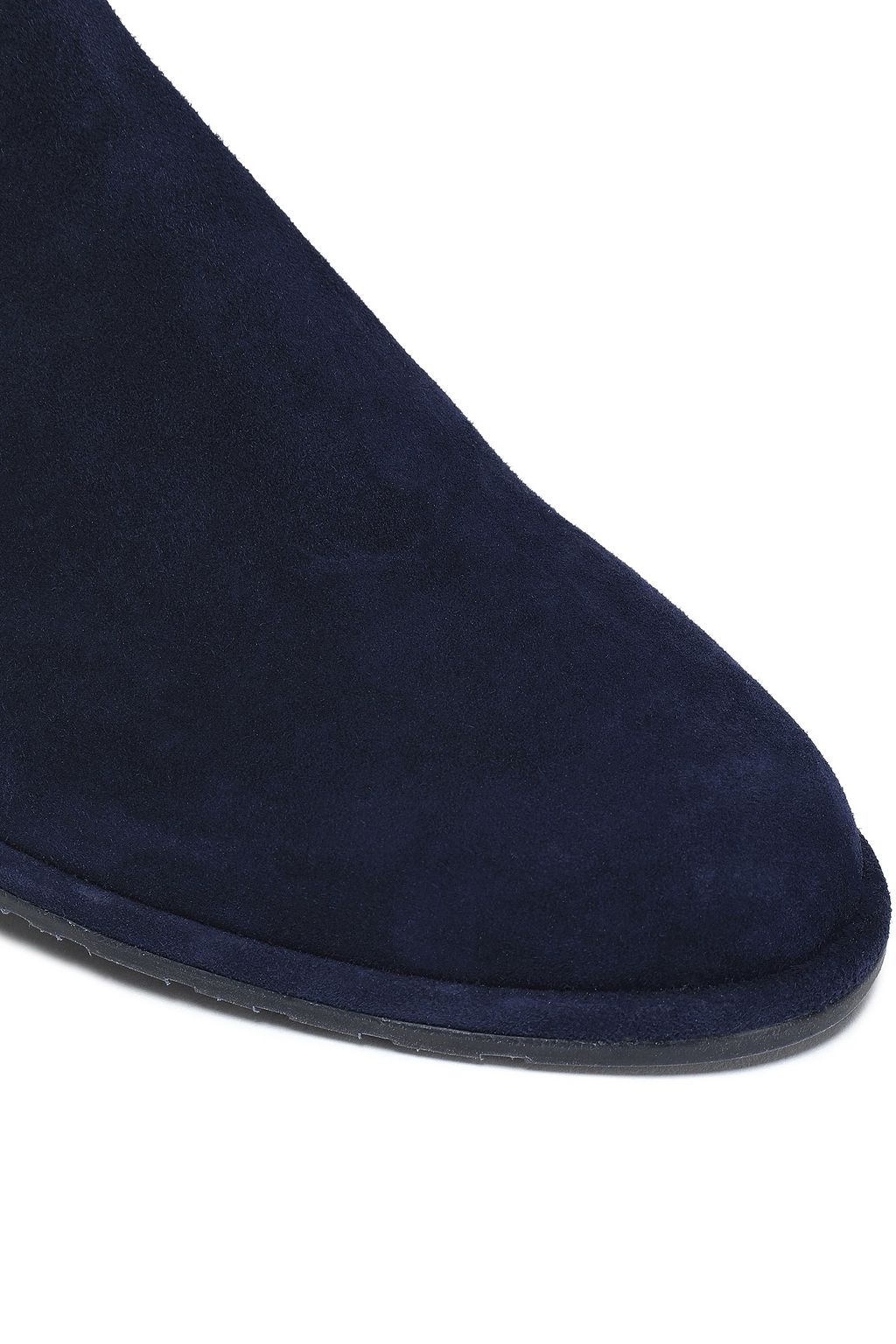 STUART WEITZMAN Bow-detailed stretch-suede thigh boots