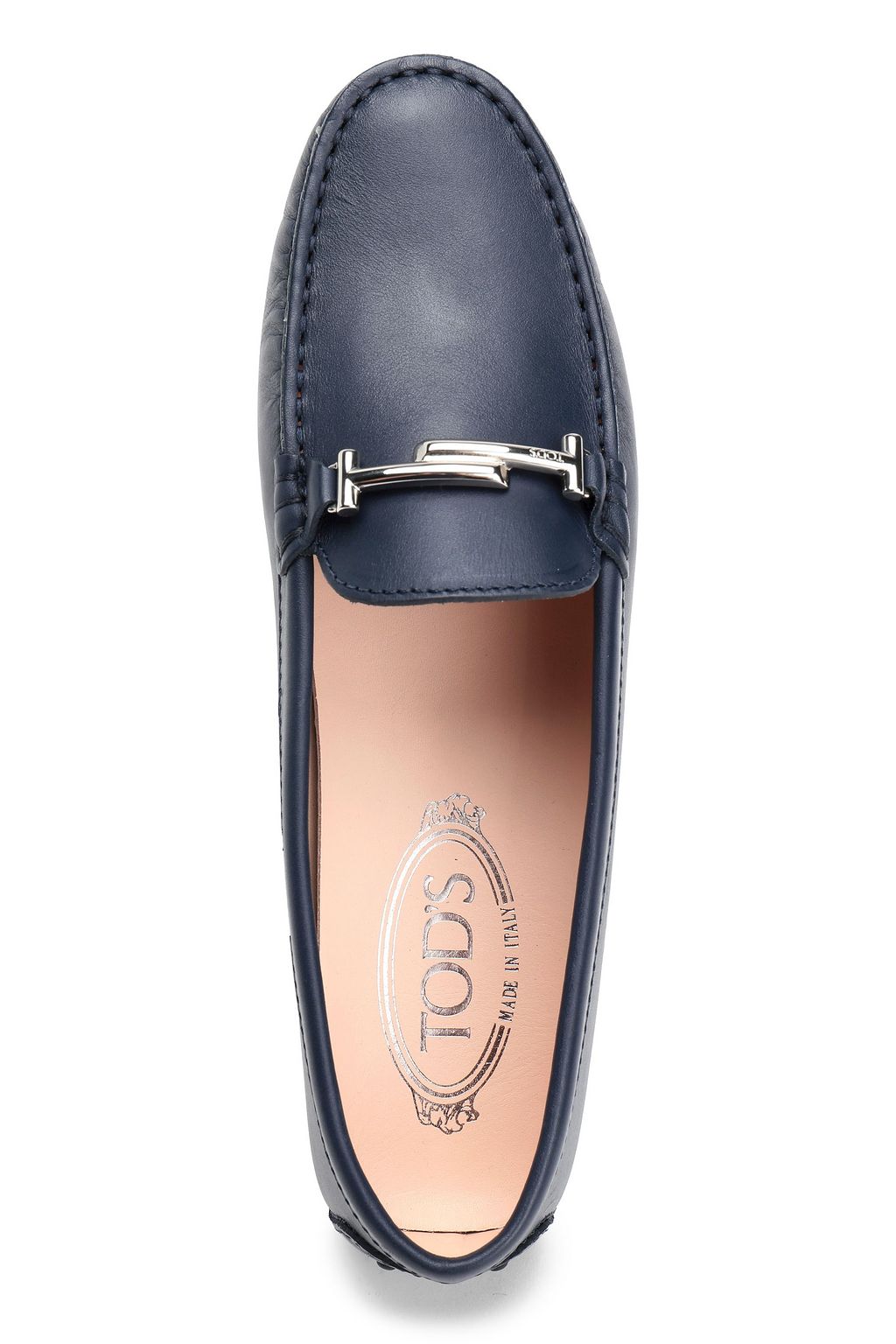 TOD'S Embellished leather moccasins