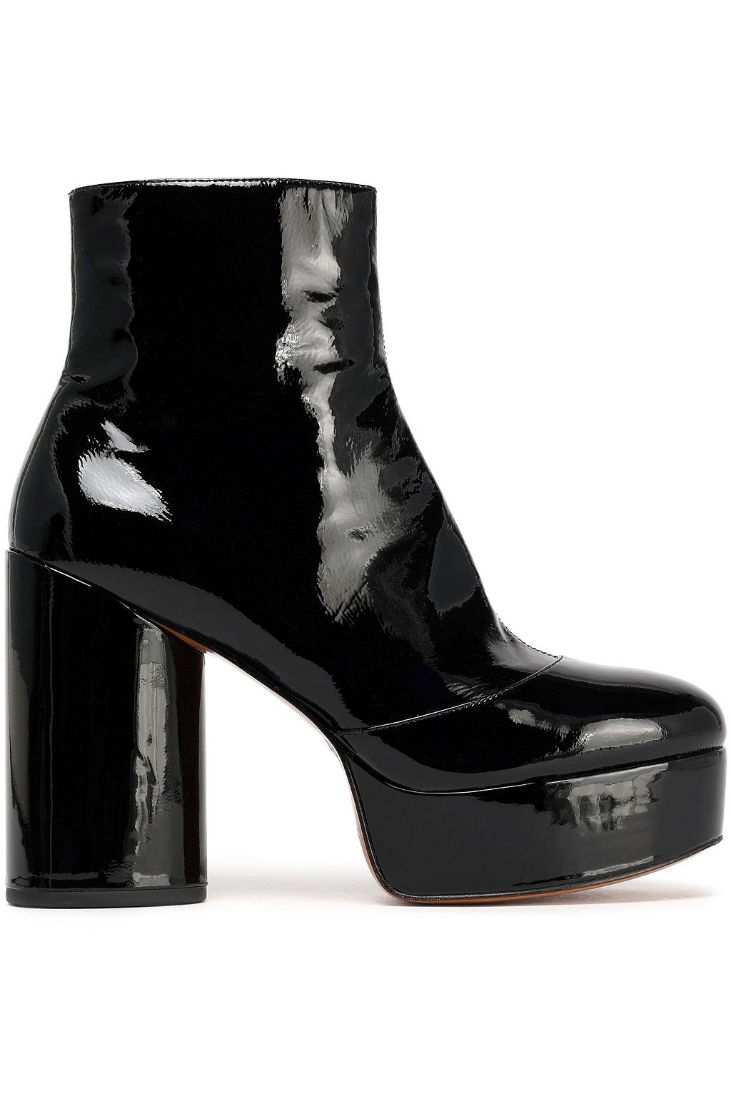 marc jacobs patent leather ankle boots