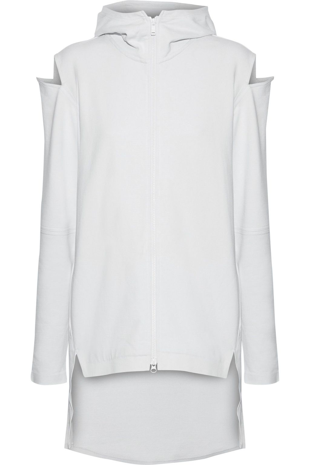adidas cold shoulder sweatshirt white