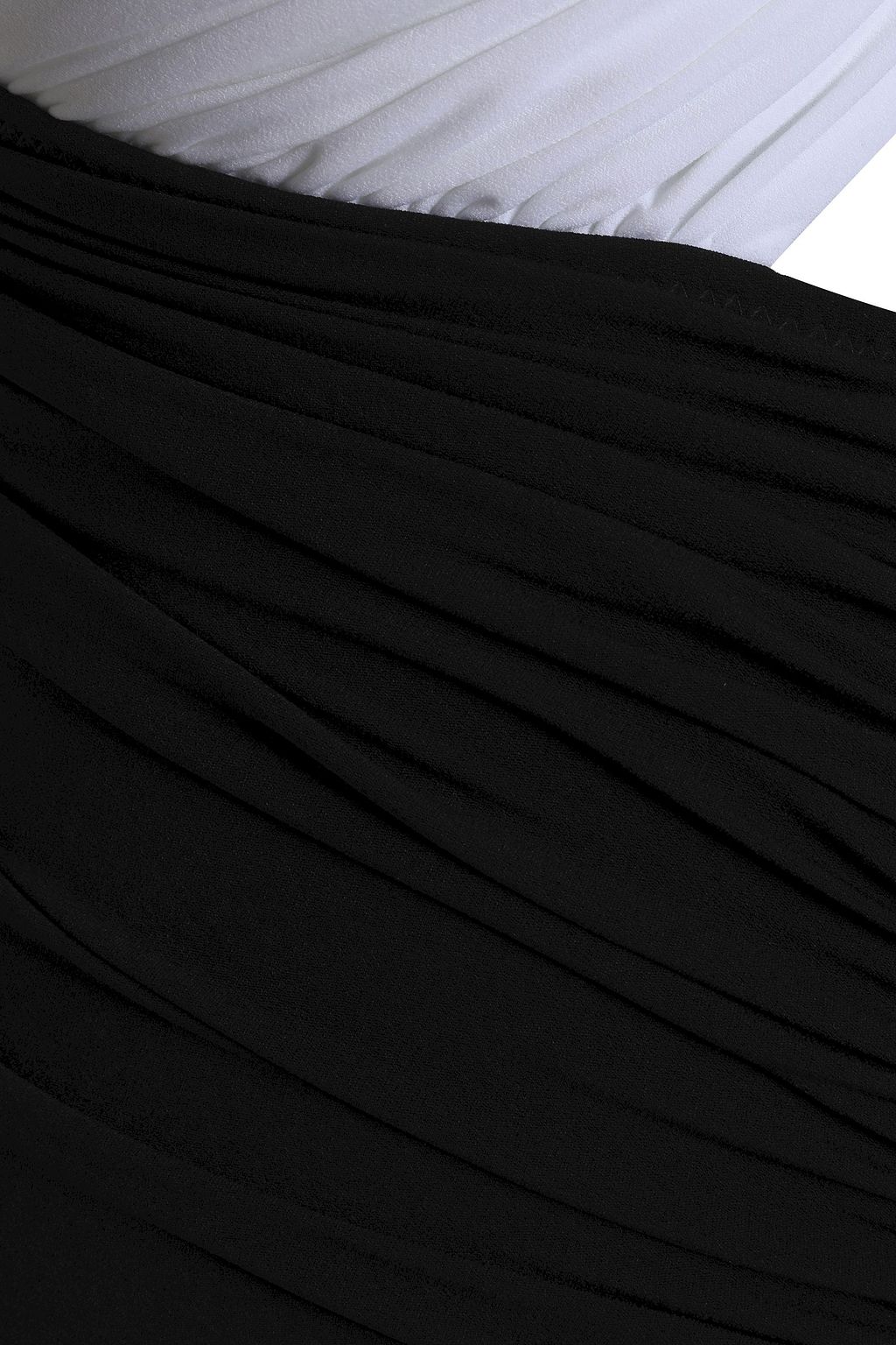 NORMA KAMALI XO Bill Mio ruched two-tone swimsuit