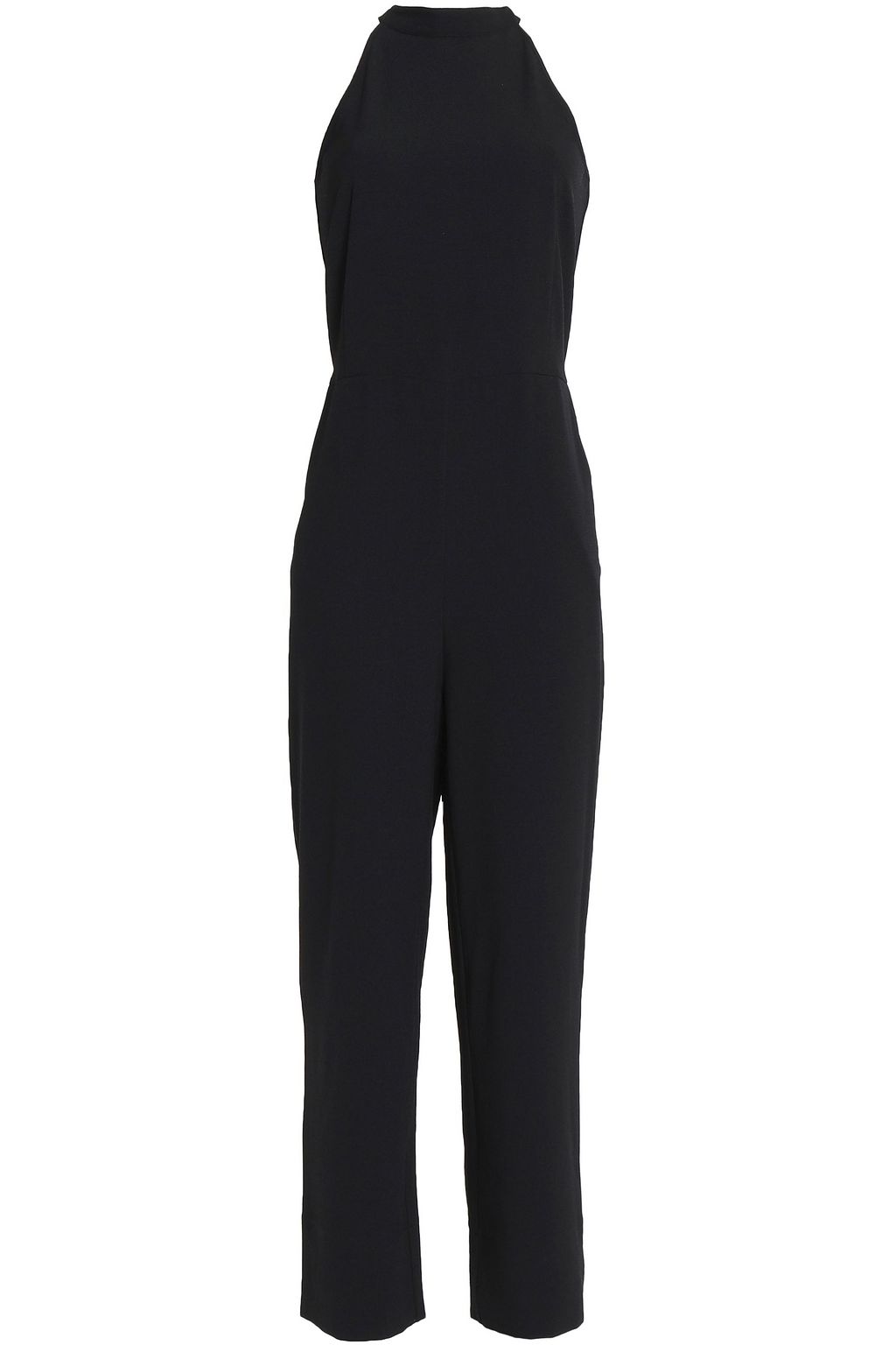 black halterneck jumpsuit