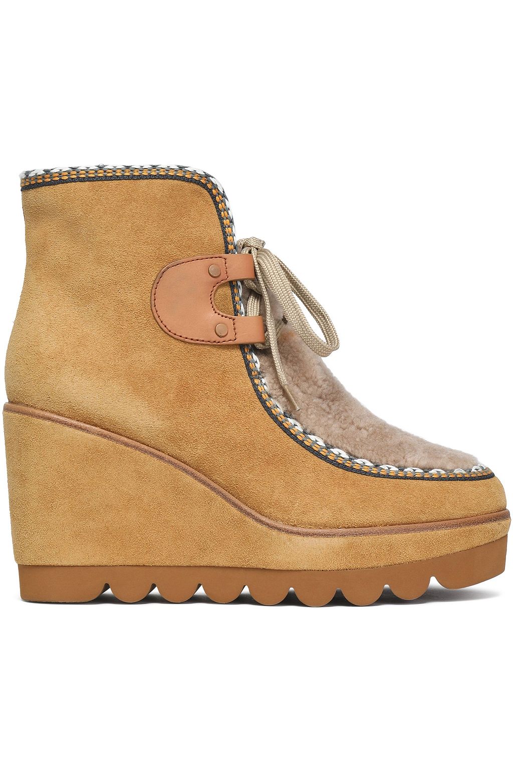 see by chloe wedge booties