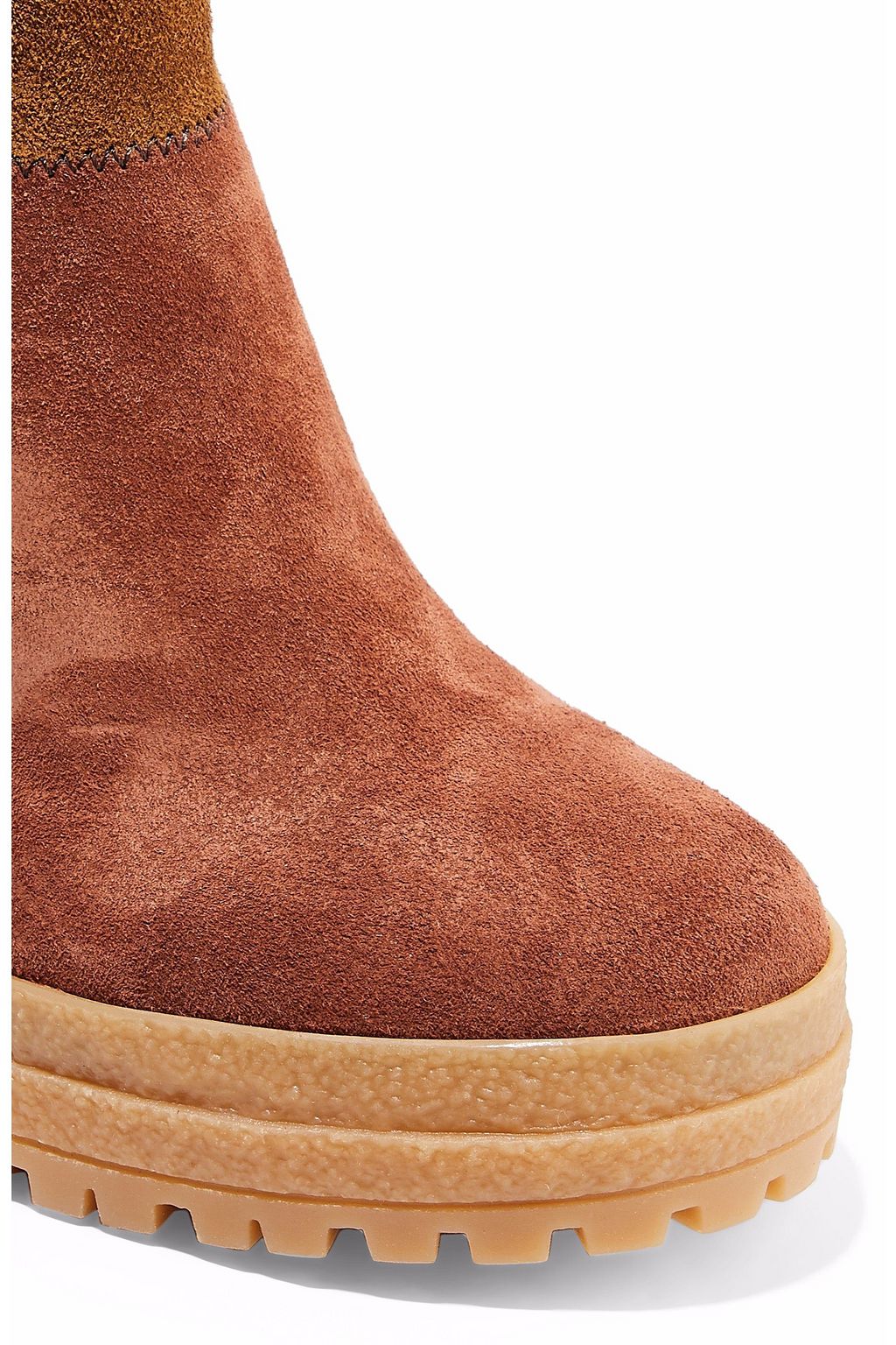 SEE BY CHLOÉ Claudia patchwork nubuck ankle boots