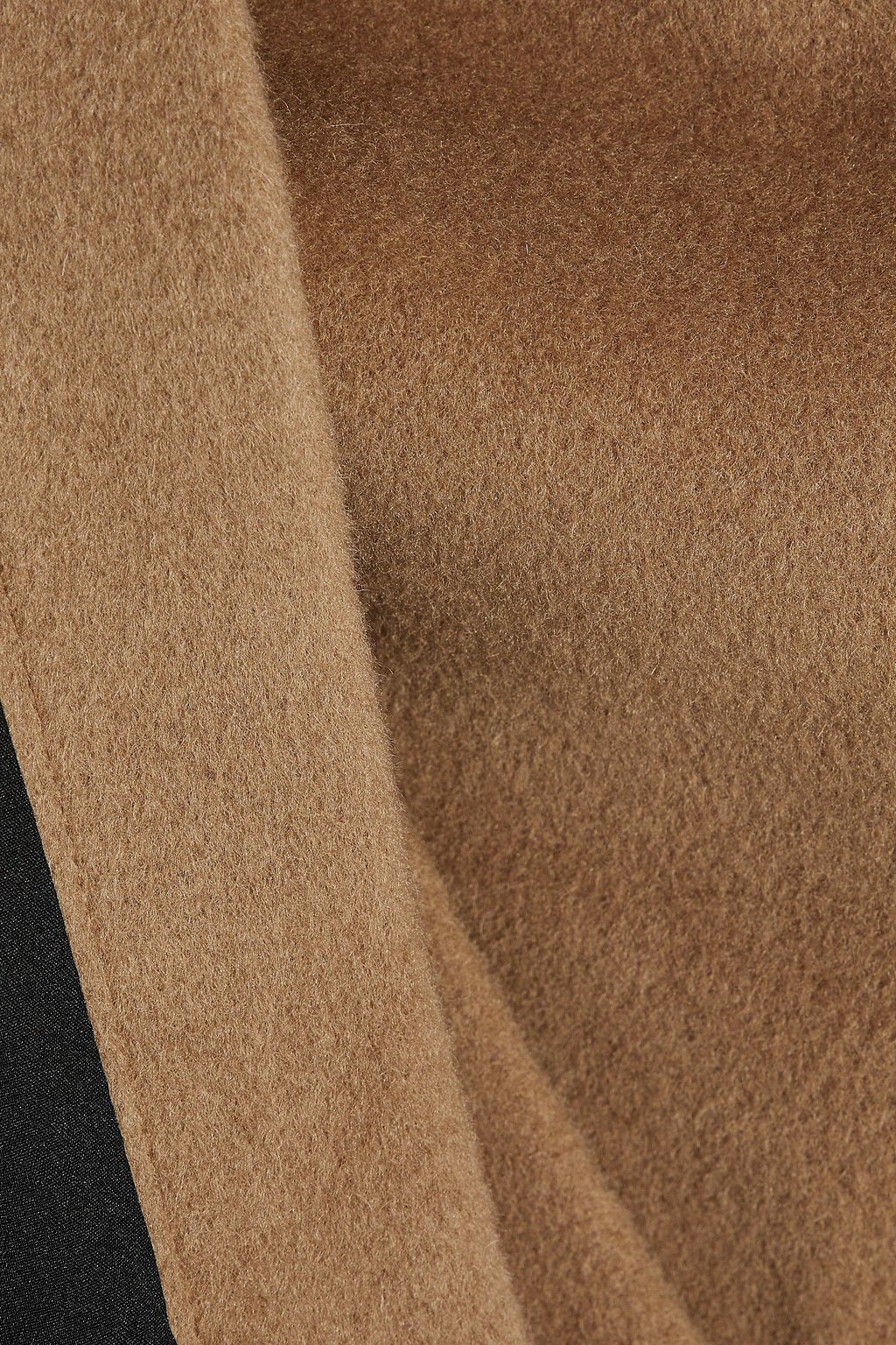 VEDA Cadillac leather-paneled wool-blend coat