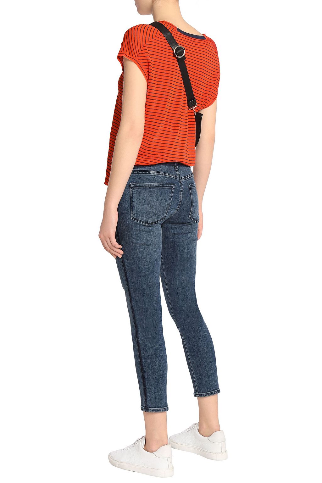 J BRAND Cropped low-rise skinny jeans