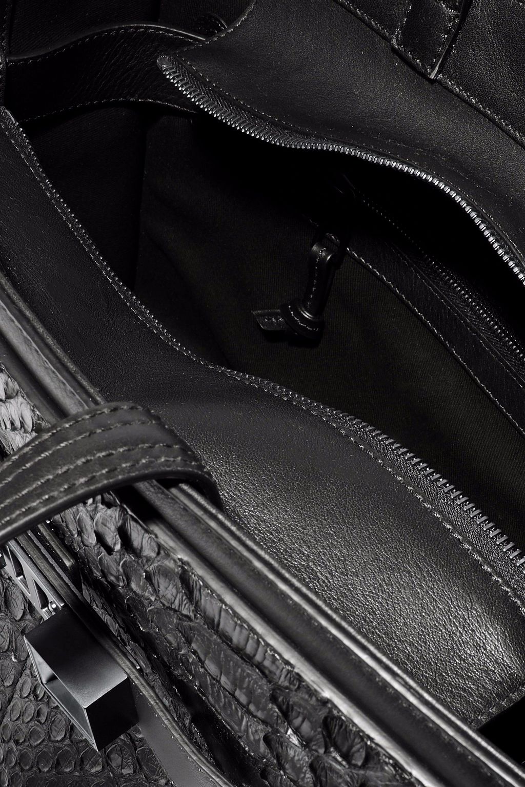 PROENZA SCHOULER PS11 leather-trimmed python tote