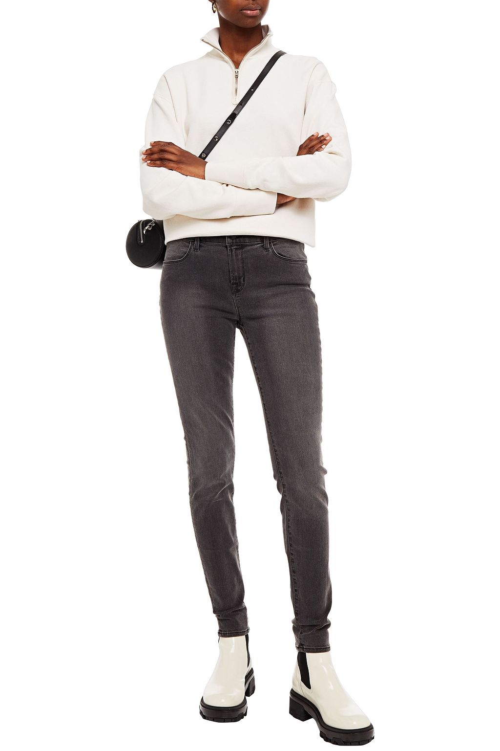 J BRAND Mid-rise skinny jeans