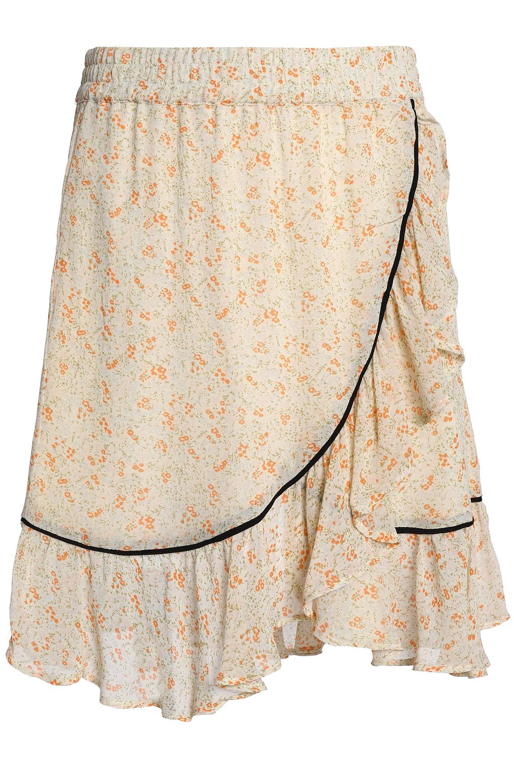 ganni clermont georgette wrap dress