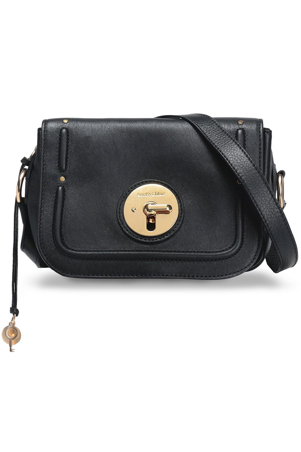 see by chloe textured leather shoulder bag